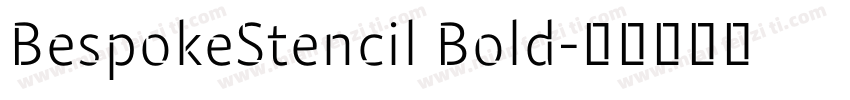 BespokeStencil Bold字体转换